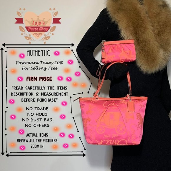 🧡Coach Fabric Tote & Matching Wristlet🧡 - Picture 8 of 8